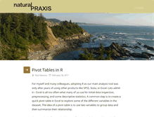 Tablet Screenshot of naturalpraxis.com